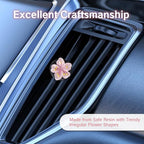 NIIIYTYB 3 Set Cute Car Vent Clips Flower Air Vent Clips for Fresheners Hawaiian Hibiscus and Cherry Blossom Car Accessories Aesthetic Interior Decor for Women Peach Blossom (Pink)