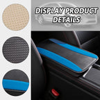 Stylish Car Center Console Cover,PU Leather Car Armrest Cover Prevent Scratches on Center Console,Universal Car Armrest Cushion Car Accessories Interior for Car SUV Truck (Blue)