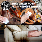 Wontolf Leather Cleaner and Conditioner Non-Toxic Gentle Total Interior Cleaner Car Wash Kit, Leather Boot Care Kit, Safe for Use on Car Interiors, Leather Apparel, Furniture, Sofa, Shoes, Bags