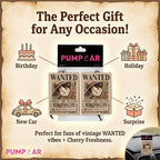 PumpCar 2 pieces Wanted Luffy double-sided hanging Japanese anime cherry-scented One Piece car air freshener for rearview mirror Car Interior Accessories Household Gifts Cool Household Gifts