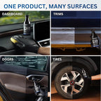 The Pro Stuff® Car Plastic Restorer Black | Restore Faded Plastic to Factory Finish | Easy Apply, Long Lasting, No-Residue Formula | Professional Back to Black Trim Restorer
