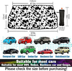 CHILL·TEK Funny Car Windshield Sun Shade Umbrella, Cows Print Car Sun Shade Umbrella, Block UV Rays Heat Foldable Windshield Umbrella Sun Visor Protector - Keep Vehicle Cool for Cars SUV