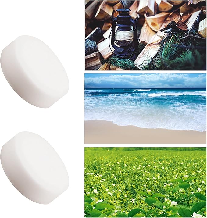 10 Pcs Car Air Fresheners Refills Solid Fragrance Replacement Pads Car Air Vent Clip Freshener Long Lasting Air Freshener for Car (Jasmine Flavor)