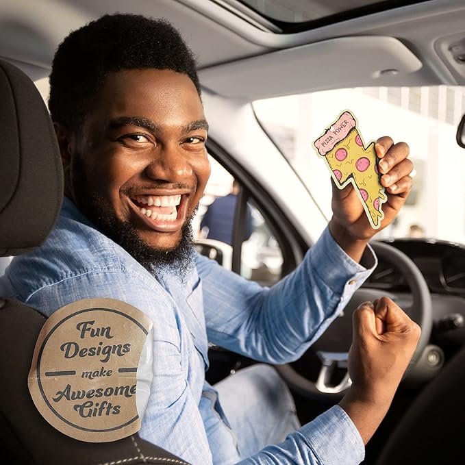 Pizza Car Air Freshener 6 Pack Scented With Premium Oils By Fresh Fresheners