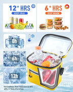 Soft-Sided Cooler Bag, 7/16/30 Can Insulated Lunch Box, Waterproof, Leak-Proof, Portable Lunch Bag for Work, Beach, Drink, Travel, Camping, Picnic