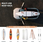 THURSO SURF Universal Car Soft Roof Rack for Kayak, Ski, Snowboard, SUP Paddle Board Accessories– Versatile and Secure Transport Solution with Portable Storage Bag