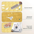 gogobunny 100% Double-Sided Waterproof Dog Bed Cover Pet Blanket Sofa Couch Furniture Protector for Puppy Large Dog Cat, Reversible (30x30 Inch (Pack of 1), Dark Yellow/Light Yellow)