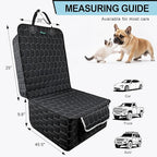 Front Seat Covers for Cars,Waterproof Car Seat Protector with Side Flaps 600D Fabric Front Seat Dog Cover for Trucks Vans SUVs Sedans, Non Slip Scratch Proof Seat Covers for Dogs in Car