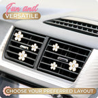 6 Pieces Daisy Car Decoration Flower Air Vent Clip Air Conditioning Outlet Clip Air Freshener Clip Car Interior Decor Charm Colorful Interior Accessories for Girls Women