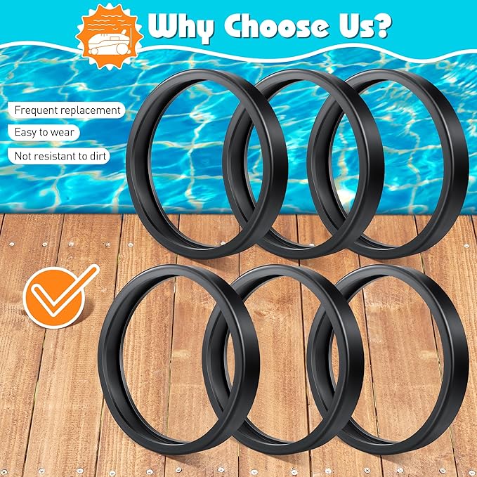 3 Pcs Pool Cleaner All Purpose Tire Replacement Part Compatible with Polaris 180 280 360 380 Replacement Tire for Pool Cleaner
