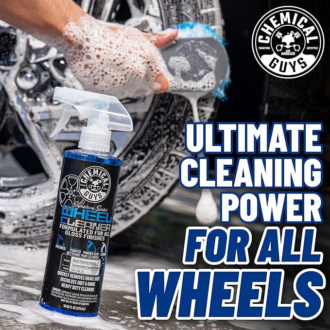 Chemical Guys CLD_203 Signature Series Wheel Cleaner, Formated For All Gloss Finishes, Safe for Cars, Trucks, SUVs, Motorcycles, RVs & More 128 fl oz (1 Gallon)