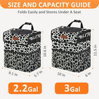 Car Trash Can for Car Cute,Bag Bin Hanging Waterproof Automotive Garbage Cans Leak Proof Vehicle Trash Can Cow Print