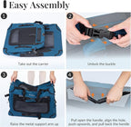 Extra Large Cat Carrier for 2 Cats, Soft Pet Car Travel XL Bag for Large Big Cat 20lbs+, for Two Cats Long Trips Ride 24"x16.5"x16.5" with Litter Box