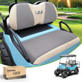 10L0L Golf Cart Seat Covers Universal for Yamaha G29 Drive2 Club Car Precedent Tempo Standard Front Seats, Breathable Mesh Bench Seat Cover, No Drilling Seat Cushion - All-Season Comfort