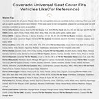 Coverado Car Seat Covers, Front Seat Cover for Cars, 2 Pack Premium Leather Seat Cover, Universal Seat Cover, Waterproof Car Seat Protector, Automotive Seat Cushion Fit for Most Vehicles (Black&Red)