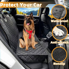Dog Car Seat Cover for Back Seat Pet Cover for Dogs Waterproof Car Seat Protector Durable Nonslip Scratchproof Seat Covers for Cars SUV& Trucks