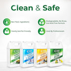 Hygea Natural Cleaning Starter Kit - 1 Gallon - Eco-Friendly Household Cleaners - Degreaser, All Purpose Cleaner, Glass Cleaner, & Tile and Grout Cleaner - Kids & Pet-Friendly (4 Pack)