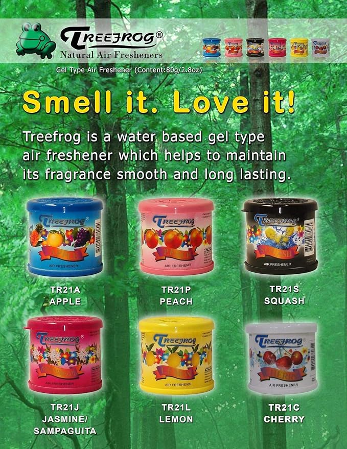 Treefrog 24-Cans Classic Air Freshener - Squash Scent (24 Cans/per Box)