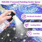 Upgraded Diamond Painting Sealer Spray - 30 Minutes Quick Dry Diamond Art Sealer Glue, Keep Diamond Art Fixed and Shiny, Diamond Art Accessories and Tools, Easy to Use, No Brush Needed (1 Pack)