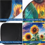 Car Windshield Sun Shade, Reflective Sunshade Blocks UV Rays, Keep Car Interior Cool, Front Foldable Windshield for Hatchback, Truck, SUV, MPV