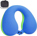 COOLBEBE Kids Travel Neck Pillow, Softly Double Support Neck Pillow for Car & Airplane, Traveling Gifts for Toddler & Children (1, Bluish Green)