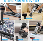 Car Vacuum Cordless, 35000PA Strong Suction Handheld Vacuum with 2 Detachable Batteries, 60Min Runtime Portable Vacuum Cleaner for Car Detailing, Pet Hair, Home Couch & Office, 350ML XL Dust Cup