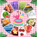 Demissle 24 Pcs Flamingo Air Freshener Flamingo Hanging Long Lasting Car Scented Tropical Automotive Air Fresheners for Rearview Mirror Birthday Beach Party Favor Accessories