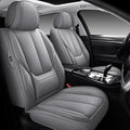 Front Car Seat Covers, Leather Car Seat Covers, Fit for Most Cars SUV and Most Sedan Grey
