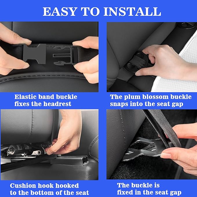 Car Seat Cushion Covers Full Set Front Rear for Tesla Model 3 Highland 2017-2026 Four Seasons Universal Ice Silk Protector Pad Mat Interior Decoration Accessories (Without Logo)