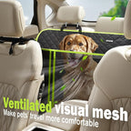 Pecute Back Seat Extender for Dogs 56.29 * 28.74 in, Car Window Fixing for Maximum Car Protection, Leather Fabric Dog Car Seat Cover for Back Seat, Waterproof, Scratch-Resistant, Support to 330 lbs