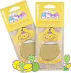 Hello Kitty and Friends Car Air Freshener (Pompompurin - Lemon Lime Soda) Hanging Gel Area Deodorizer, Long-Lasting Car Scents Air Freshener, Cute Automotive Sanrio Accessories Decor, 2-Pack