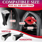 Bling Car Decor Auto Air Vent Clip Charms, Crystal Interior Car Accessory, Auto Decoration Charms, Car Bling Accessories (Red Kiss Lips)