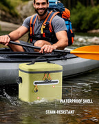 Soft-Sided Cooler Bag, 7/16/30 Can Insulated Lunch Box, Waterproof, Leak-Proof, Portable Lunch Bag for Work, Beach, Drink, Travel, Camping, Picnic