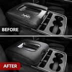Center Console Cover Compatible with Chevy Silverado 2014 2015 2016 2017 2018 with 40/20/40 Jump Seat Console, Armrest Cover Protector for Middle Console, Car Accessories