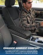JOYTUTUS Center Console Cover Compatible with 2013-2018 Nissan Altima Leather Armrest Cover Center Console Cushion Nissan Altima Accessories