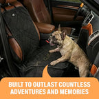Active Pets Dog Car Seat Cover, Waterproof Front Seat Protector for SUV Truck Sedan, Pet Safety Travel Comfort System with Universal Fit, Orange