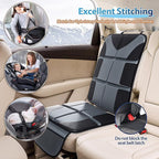 Gimars Car Seat Protectors, 2 Pack XL 5-Layer Thickest EPE Waterproof Protectors with 600D Fabric, Nonslip Backing, Storage Pockets for SUV, Sedan, Truck, Leather Seats (Gray)