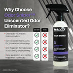 Malco Odor Sniper - Fragrance Free Odor Eliminator for Car Interiors/Penetrates Odors at the Source/Chemically Neutralizes Foul Scents in Your Vehicle / 1 Gallon (199001)