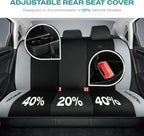 Skechers Car Seat Covers,GOGA Mat Oxford Cloth Seat Covers,Waterproof Car Seat Covers Full Sets,Automotive Universal Fit Seat Cover for Most Cars, Suvs, Trucks,Gray