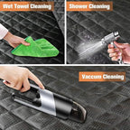 PETICON Waterproof Scratchproof Pet Bench Seat Covers for Cars, Trucks, SUVs, Nonslip Durable Back Seat Cover for Dogs, Washable Backseat Protection