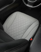 West Llama PU Leather Car Seat Cover Fit Winter,Breathable Bottom Seat Covers for Cars for Heated Seats,Universal Fits 90% Cars,SUVs,Sedans,21.26 × 20.86 Inch(1Piece-Gray)
