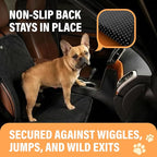 Active Pets Dog Car Seat Cover, Waterproof Front Seat Protector for SUV Truck Sedan, Pet Safety Travel Comfort System with Universal Fit, Orange
