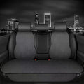 Auto Newer Luxury Breathable Rear Bench Car Seat Cover Fit Four Seasons, Back Seat Protector，Universal Rear of Car Seat Cushions,Universal Fit for 95% Cars,SUV,Pickup,Van（Rear Seat,Black）