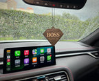 Black Ice Car Air Freshener & Keychain Bundle – Boss Diamond Hanging Car Accessory, Luxury Gift for Men & Women. for Motivation & Positive Energy