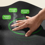Benazcap Large Seat Cushion for Office Chair Memory Foam Coccyx Pain Relief Cushion Pillow for Back Support Non-Slip Seat Pad for Office Desk, Car Seat, Wheelchair, Sciatica