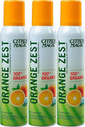 Citrus Magic Organic Natural Odor Eliminating Air Freshener Spray, Orange Zest, 3-Ounce, Pack of 3