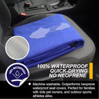 Back Seat Cover for Car Trucks Van SUV,Waterproof Rear Bench Towel Seat Covers for Dogs and Kids,Automotive Backseat Protector (Blue)