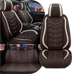 CTDS Car Seat Covers for Nissan Sentra 2000-2026, Stylish Sport Seat Cover, Premium Nappa Leather Car Seat Cover. Automobile Seat Covers Sets.(Standard 5 Seats/Coffee Color)