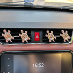 2pcs Cute Shiny Rhinestone Turtle Car Air Freshener Clip – Stylish Vent Fragrance Diffuser with Ocean Scent – Universal In-Car Decoration for Men & Women (pink, Ocean)