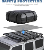 51"x43" Roof Rack Pads,Car Accessories Roof Non-Slip Rug Pad,Car Trunk Anti-Slip Mat,Universal Non-Slip Rooftop Cargo Bag Protective Mat,Suitable for Most Cars,SUV,Pickup or Trucks